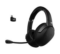 ASUS ROG Strix GO 2.4 - Auriculares de Gaming inalámbricos (2.4 GHz USB-C, micrófono con cancelación de Ruido por IA, compatibles con PC, Mac, Nintendo Switch, Dispositivos Inteligentes y PS4) - Negro