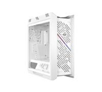 ASUS ROG Strix Helios II GX601S - Chassis EATX Gaming de Aluminio, diseño de Rejilla de Diamantes, 4 Ventiladores, gestión vertátil de Cables, Controlador ARGB, USB-C, Correas de Transporte - Blanco