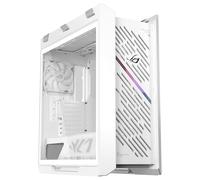 ASUS ROG Strix Helios II GX601S - Chassis EATX Gaming de Aluminio, diseño de Rejilla de Diamantes, 4 Ventiladores, gestión vertátil de Cables, Controlador ARGB, USB-C, Correas de Transporte - Blanco