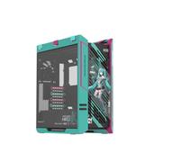 ASUS ROG Strix Helios II Hatsune Miku Edition EATX Mid-Tower - Caja de Ordenador (Panel de Cristal, 4 Ventiladores preinstalados de 140 x 28 mm, Marco de Aluminio, GPU de hasta 450 mm, Soporte de