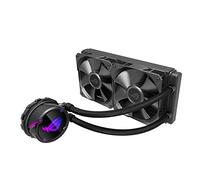 ASUS ROG STRIX LC 240 - Sistema de refrigeración líquida de CPU, AURA Sync RGB, tubo de goma reforzado de 38 cm, ventiladores ROG RGB optimizados