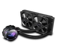 ASUS ROG Strix LC II 240 - Disipador líquido All-In-One, dos ventiladores ROG de 120 mm, iluminación ARGB, LGA 1700|1200|1150|1151|152|1155|1156|2011|2066 y AMD AM4/TR4, negro