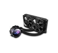 ASUS ROG Strix LC II 240 - Sistema de refrigeración líquida todo en uno para la CPU con Aura Sync (soporte IntelLGA y AMD AM4/TR4 y dos ventiladores de radiador ROG de 120 mm)