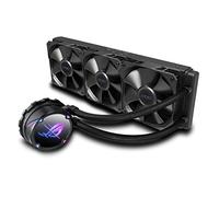 ASUS ROG Strix LC II 360 - Sistema de refrigeración líquida AiO para CPU con Aura Sync, soporte IntelLGA 1150/1151/1155/1156/1200/2066 y AMD AM4/TR4 y tres ventiladores de radiador ROG de 120 mm