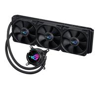 ASUS ROG STRIX LC III 360 - Sistema de refrigeración líquida AiO con bloque de agua 360°, bomba Gen7 v2 de Asetek, ventiladores ROG y más de 10 efectos de iluminación Aura personalizados