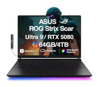 ASUS ROG Strix Scar AI Gaming Laptop de 18 pulgadas 240Hz Mini LED WQXGA Display (Intel Ultra 9-275HX, GeForce RTX 5080 16GB, 64GB DDR5, 4TB PCIe SSD, RGB KB, Win 11 Pro) con expansor de puerto USB