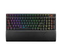 ASUS ROG Strix Scope II 96 Teclado inalámbrico para juegos, conexión de tres modos, espuma absorbente de golpes y almohadillas de interruptor, interruptor de nieve ROG NX pre-intercambio en caliente,