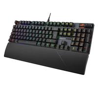 ASUS ROG Strix Scope II RX - Teclado para Juegos, IP57, Espuma amortiguadora, interruptores ópticos Rojos prelubricados ROG RX, Teclas PBT, Control Multifuncional, Teclas de función