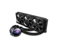 ASUS ROG Strix, Sistema de refrigeración líquida Todo en uno para la CPU con Aura Sync (Soporte IntelLGA y AMD AM4/TR4 y Tres Ventiladores de radiador ROG de 120 mm), Negro, LC 360 V2