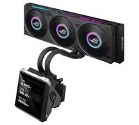 ASUS ROG STRIX SLC IV 360 ARGB LCD - Sistema de refrigeración AiO para CPU con pantalla IPS de 5,08", ASUS AIO Q-Connector, Bomba y Tres Ventiladores ARGB Integrados, Tubos Más Cortos, Color Negro