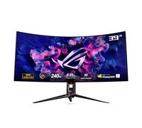 ASUS ROG Swift OLED PG39WCDM - Monitor Gaming OLED Curvo de 39 Pulgadas (3440x1440), 240 Hz, 0,03 ms, G-Sync, disipador Personalizado, ROG Smart KVM, 90 W Type-C, DisplayWidget Center