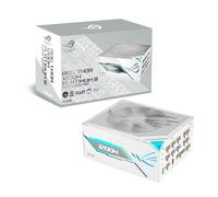 ASUS ROG Thor 1200 W Platinum III White Ed. - Fuente de alimentación ATX | Completamente modular, 80 PLUS Platinum, ATX 3.1, PCIe 5.1, conector 12V-2x6, pantalla OLED magnética, 10 años de cobertura