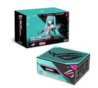 ASUS ROG Thor 1200W Platinum III Hatsune Miku Edition - Fuente de alimentación (80 Plus Platinum Certified, ATX 3.1, PCIE 5.1, GaN MOSFET, GPU-First IVS, Magnetic OLED Display, Turbo Mode, Garrantie10