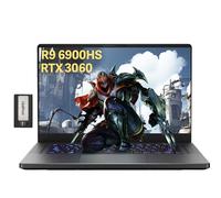 ASUS ROG Zephyrus 2023 - Laptop para juegos de 15.6 pulgadas WQHD 165Hz, AMD Ryzen 9 6900HS, GeForce RTX 3060, 40 GB DDR5 RAM, SSD PCIe 4.0 de 4 TB, teclado retroiluminado RGB, Win 11, gris, tarjeta
