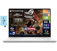 ASUS ROG Zephyrus G14 AI Gaming Laptop de 14 pulgadas ROG Nebula OLED 2.8K 500nits (AMD Ryzen 9 270, GeForce RTX 5060 8GB, 16GB LPDDR5X, 1TB SSD, RGB KYB, WiFi 7, Win 11 Home) con expansor de puerto