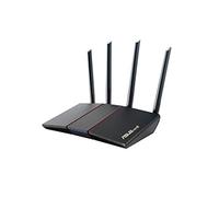ASUS Router AX1800 RT-AX55, WiFi 6, Doble Banda, Soporte MU-MIMO y OFDMA, Seguridad AIProtection, tecnología Tren Mirco y Compatible con Sistemas AIMesh
