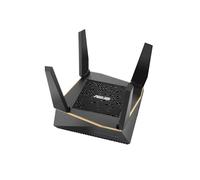 ASUS RT-AX92U - Router Gaming Wi-Fi 6 AX6100 Tri-Banda Gigabit (OFDMA, MU-MIMO, Triple VLAN, Modo Punto de Acceso, AiProtection Pro con Trend Micro, Adaptive QoS, soporta Ai Mesh WiFi), Negro