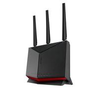 ASUS RT-BE86U BE6800 Router WiFi 7 de Doble Banda, Compatible con 4096-QAM, MLO, detección AI WAN, AiMesh, Seguridad de Red sin suscripción y Funciones VPN integrales, Guest Network Pro, Gaming