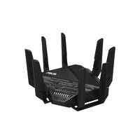 Asus RT-BE96U BE19000 802.11BE Router WiFi 7 de Rendimiento de Tres Bandas con Soporte de 6 GHz, Puerto Dual de 10 G, 320 MHz, Seguridad de Internet de por Vida, Soporte AiMesh
