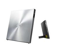 ASUS SDRW-08U5S-U - Grabadora externa de DVD 8X,cubierta de metal (aluminio), diseño de pedestal, compatible con Mac, 12,9 mm ultradelgada, compatibilidad con M-DISC, encriptación de disco
