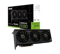 ASUS Tarjeta gráfica ProArt GeForce RTX 5080 OC Edition (PCIe 5.0, 16GB GDDR7, USB Type-C, HDMI/DP 2.1, 2.5 Ranuras, Ventiladores de tecnología axial, cámara de Vapor, Almohadilla térmica de GPU de