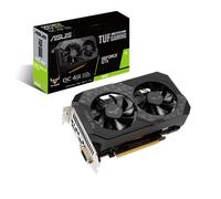 ASUS Tarjeta gráfica TUF Gaming NVIDIA GeForce GTX 1650 OC Edition PCIe 3.0, 4GB GDDR6, HDMI, DisplayPort, DVI-D, 1 Conector de 6 contactos, Resistencia al Polvo IP5X, Lubricante de Grado Espacial