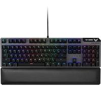 ASUS Teclado compacto para juegos óptico-mecánico - RA03 TUF K7 PC Gaming Keyboard, interruptores táctiles, 25 veces más rápido, reposamuñecas magnético, IP56 impermeable estándar