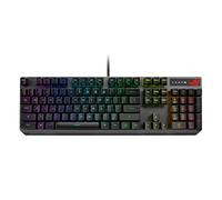 ASUS Teclado mecánico para juegos - ROG Strix Scope RX | Interruptores mecánicos ópticos rojos | USB 2.0 Passthrough | 2 teclas Ctrl más anchas para mayor precisión FPS | Aura Sync, Armoury Crate RGB Iluminación