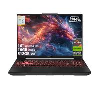 ASUS TUF A16 Laptop para juegos | 16 pulgadas WUXGA IPS 144Hz | AMD 6-Core Ryzen 7 7445HS | 16GB DDR5 512GB SSD | NVIDIA GeForce RTX 4050 (194 tapas AI) | Teclado retroiluminado USB 4 Wi-Fi 6 Win11