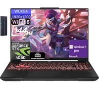 ASUS TUF A16 - Laptop para juegos de 16 pulgadas WUXGA 144Hz, AMD Ryzen 7 7445HS, GeForce RTX 4050, 16GB RAM 512GB PCIe SSD, teclado retroiluminado, cámara web, estación de acoplamiento de 256 gb 9H