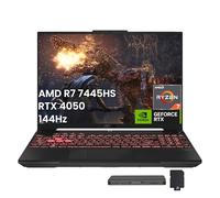 ASUS TUF A16 - Laptop para juegos de 16 pulgadas WUXGA 144Hz, AMD Ryzen 7 7445HS, gráficos GeForce RTX 4050, DDR5 de 64 GB, SSD de 4 TB, teclado retroiluminado RGB, Copilot, Wi-Fi 6, Windows 11, gris