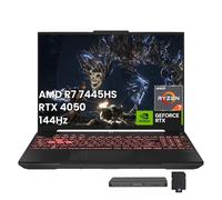 ASUS TUF A16 - Laptop para juegos de 16 pulgadas WUXGA 144Hz, AMD Ryzen 7 7445HS, NVIDIA GeForce RTX 4050, 16GB DDR5, 1TB SSD, teclado retroiluminado, Copilot, Wi-Fi 6, Win 11 Pro, gris, juego de