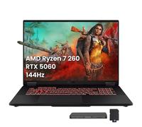 ASUS TUF A18 18 pulgadas WUXGA 144Hz Gaming Laptop, AMD Ryzen 7 260, NVIDIA GeForce RTX 5060, 32GB DDR5, 1TB SSD, teclado retroiluminado RGB, Copilot, cámara IR FHD, Wi-Fi 6E, Win 11, gris, 1TB