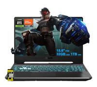 ASUS TUF Gaming A15 Laptop 15.6 pulgadas FHD antirreflejos 144Hz AMD Octa-core Ryzen 7 7435HS (Beats i7-12700H) 32GB RAM 1TB SSD GeForce RTX 3050 retroiluminado USB-C carga rápida Win11 con accesorio