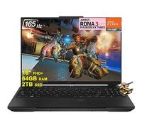 Asus TUF Gaming A16 Laptop 16 pulgadas FHD+ 165Hz 7ms 100% sRGB AMD Octa-core Ryzen 7 7735HS 64GB RAM 2TB SSD Radeon RX 7600S 8GB gráfico (>RTX 4060) retroiluminado USB-C USB4 carga rápida Win11 +