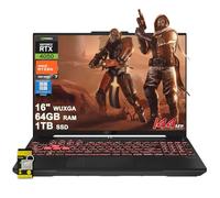ASUS TUF Gaming A16 Laptop 16 pulgadas WUXGA IPS 144Hz AMD 6-core Ryzen 7 7445HS 64GB RAM 1TB SSD GeForce RTX 4050 (hasta 194 tapas AI) RGB retroiluminado USB4 bidireccional AI cancelación de ruido