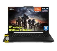 ASUS TUF Gaming A16 Laptop de 16 pulgadas WUXGA 165Hz 100% sRGB AMD de 8 núcleos Ryzen 7 7735HS 16GB DDR5 512GB SSD Radeon RX 7700S (>RTX4060) Retroiluminado USB4 AI Cancelación de ruido Office2021Pro
