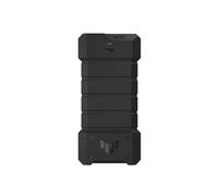 ASUS TUF Gaming A2 - Carcasa SSD USB-C 3.2 Gen 2x2, Interfaz Doble M.2 NVMe PCIe y SATA, M.2 Q-Latch, MIL-STD-810H, IP68, Exterior de Goma de Silicona, Compatible con PS5 y Xbox