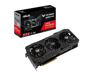 ASUS TUF Gaming AMD Radeon RX 6700 XT OC Edition - Tarjeta gráfica (AMD RDNA 2, PCIe 4.0, 12 GB GDDR6, HDMI 2.1, DisplayPort 1.4a, Doble rodamiento de Bolas, Cubierta de Aluminio)
