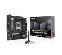 ASUS TUF Gaming B850M-PLUS WiFi - Placa Base AMD mATX, 14+2+1 etapas de alimentación DrMOS 80A, DDR5, PCIe 5.0, 3 Ranuras M.2, WiFi 6E, Realtek 2.5Gb Ethernet, DisplayPort, HDMI, Aura Sync