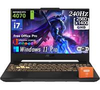 ASUS TUF Gaming F17 Laptop, pantalla FHD de 43.9 cm 240Hz, Intel i7-13620H (Beat i9-12900), GeForce RTX 4070, 64 GB DDR5, 4 TB SSD, teclado retroiluminado, Windows 11 Pro y MS Office Pro Lifetime