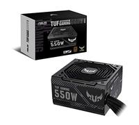 ASUS TUF Gaming - Fuente de alimentación de Bronce de 550 W, diseño de Ventilador de tecnología axial, rodamientos de Ventilador de Doble Bola, tecnología 0dB, certificación 80 Plus Bronze, Conector
