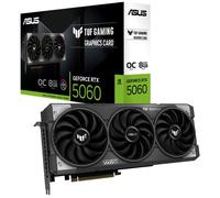 ASUS TUF Gaming GeForce RTX 5060 OC Edition 8GB GDDR7 - Tarjeta gráfica para Videojuegos (Nvidia GeForce RTX5060 DLSS 4, diseño de Ranura 3,125, PCIe 5.0, 3 Puertos DisplayPort 2.1b, 1 HDMI 2.1b