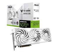 ASUS TUF Gaming GeForce RTX ™ 5070 Ti 16GB GDDR7 White OC Edition Tarjeta gráfica para Juegos (PCIe® 5.0, HDMI®/DP 2.1, 3.125 Ranuras, componentes de Grado Militar, Revestimiento Protector de PCB