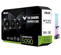 ASUS TUF Gaming GeForce RTX 5090 GPU de triple ventilador, 32 GB GDDR7, 3352 AI Tops, 28 Gbps, 512 bits, DLSS 4, creación de contenido IA, inferencia LLM local, DP 2.1b x3, HDMI 2.1b x2, con soporte