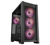 ASUS TUF Gaming GT302 ARGB ATX - Caja de Ordenador con Cuatro Ventiladores ARGB de 140 x 28 mm, Cristal Templado Intercambiable y Panel Lateral de Malla, diseño de Conectores Ocultos - Negro