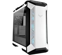 ASUS TUF Gaming GT501 White Edition Mid-Tower Computer Case for up to EATX Motherboards with 2 x USB 3.1 Front Panel, Smoked Tempered Glass, Steel Construction, and Four Case Fans
