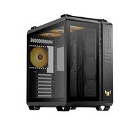 ASUS TUF Gaming GT502 Plus Black - Chasis Gaming ATX (diseño de Doble cámara, Zonas de refrigeración Independientes, Paneles Laterales sin Herramientas, USB 3.2 Gen 2 Tipo-C, Ventiladores ARGB)