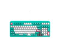 ASUS TUF Gaming K3 Gen II Hatsune Miku Edition Teclado con diseño Compacto de 97 Teclas, interruptores RGB óptico-mecánicos, Montaje de Junta de Silicona, Espuma amortiguadora, impermeabilidad IP57