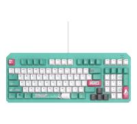 ASUS TUF Gaming K3 Gen II Hatsune Miku Edition Teclado con diseño Compacto de 97 Teclas, interruptores RGB óptico-mecánicos, Montaje de Junta de Silicona, Espuma amortiguadora, impermeabilidad IP57